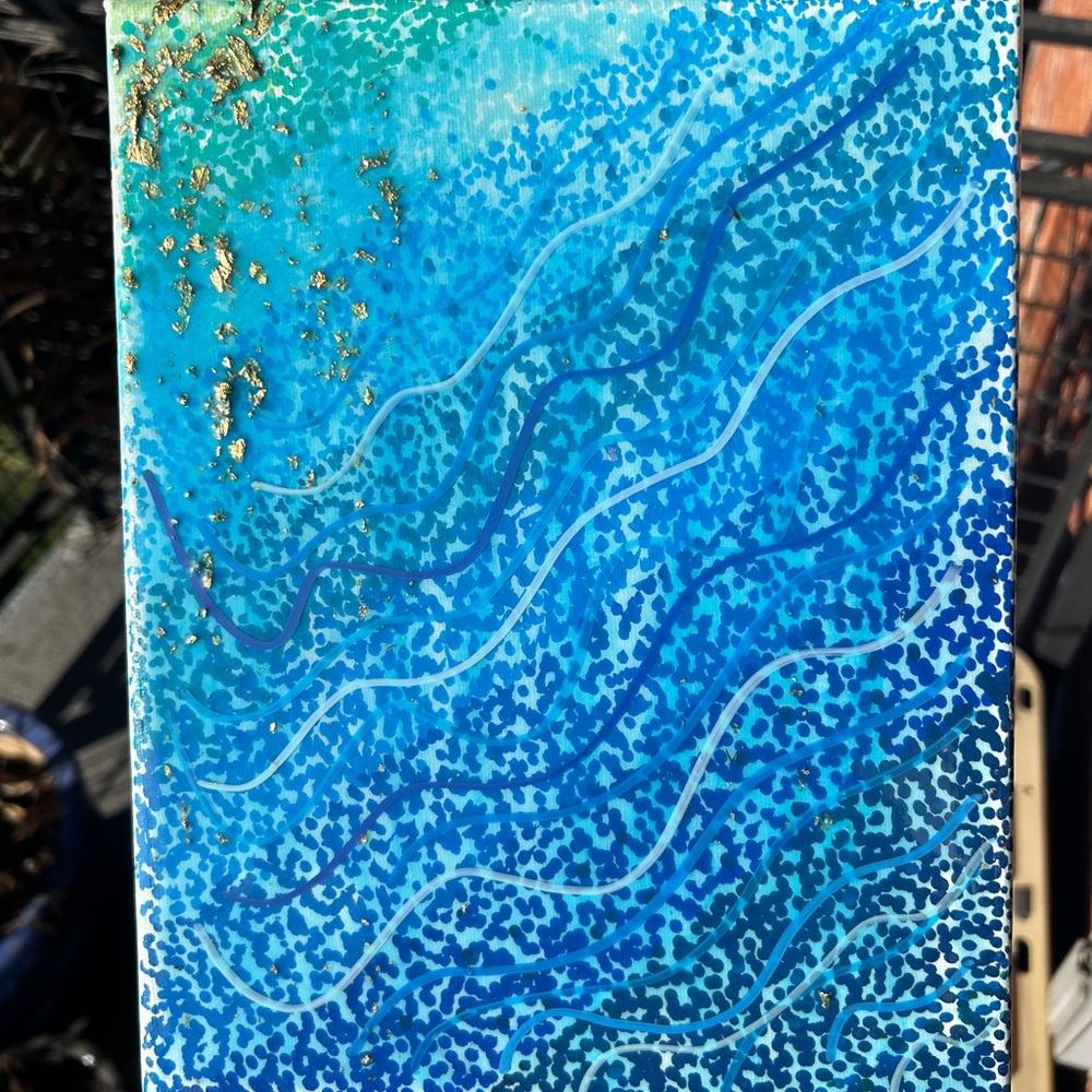Ocean Waves Resin Wall Art